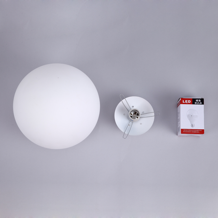 简约现代儿童房卧室阳台吸顶灯创意玄关过道奶白色玻璃圆球灯led