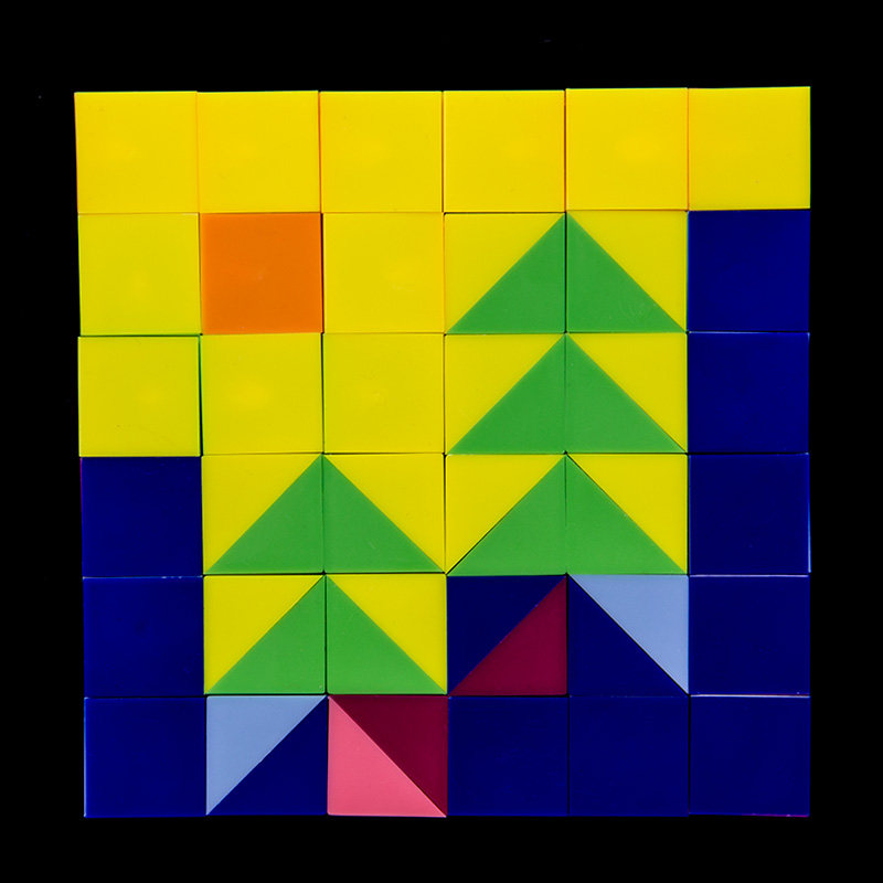 京奇吸吸魔赛克玩具色块磁力拼图思维空间开发积木教玩具