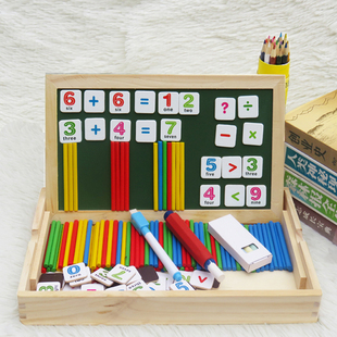 幼儿园蒙氏教具算数小棒儿童数学算术启蒙早教教具小学教具学具盒