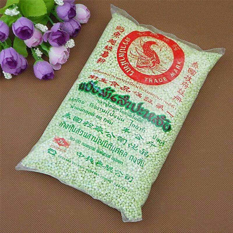 泰国原装鳄鱼牌小西米绿西米绿西米水晶粽椰浆西米露西米粥500克