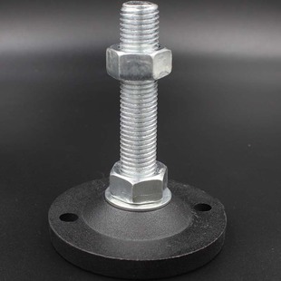 厂销 重型铸铁脚杯 烤漆支撑脚 可调节地脚杯 m12 m16