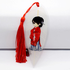 古风叶脉书签中国风经典精美卡通汉服美女版个性创意送朋友小礼物