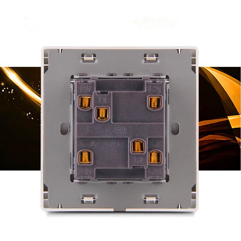 86开关插座 家用一位单开多控 灯单联1一开 3三控中途开关面