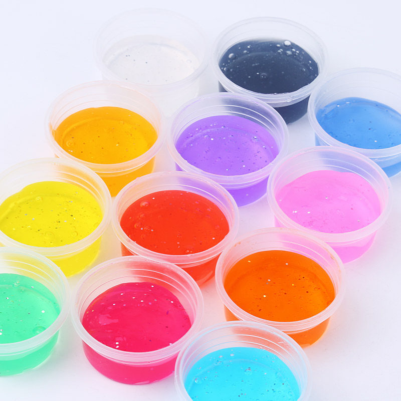 宝宝水晶泥粘土彩泥无毒透明儿童超轻粘土橡皮泥泡泡泥果冻泥玩具