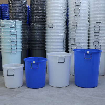 塑料水桶加厚铁饼50l小号160l大号食品级厨房存储化工泔水桶带盖