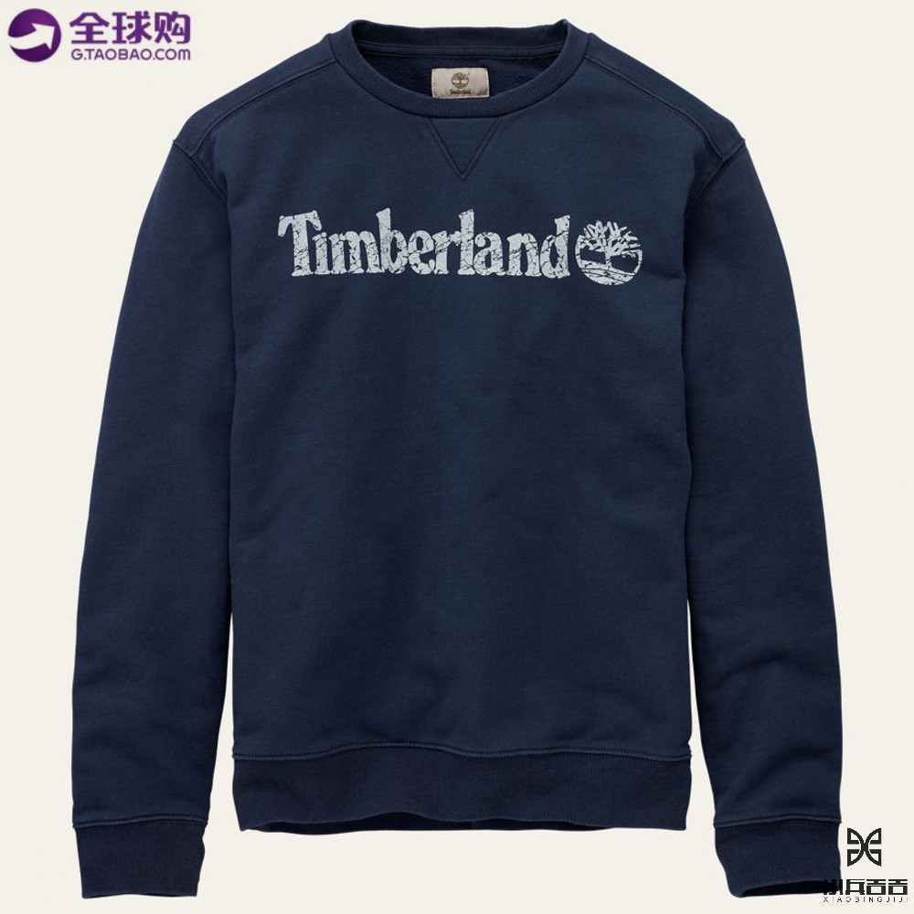 美國代購 timberland/添柏嵐 男士純色繡花標套頭圓領衛衣 a1h2c