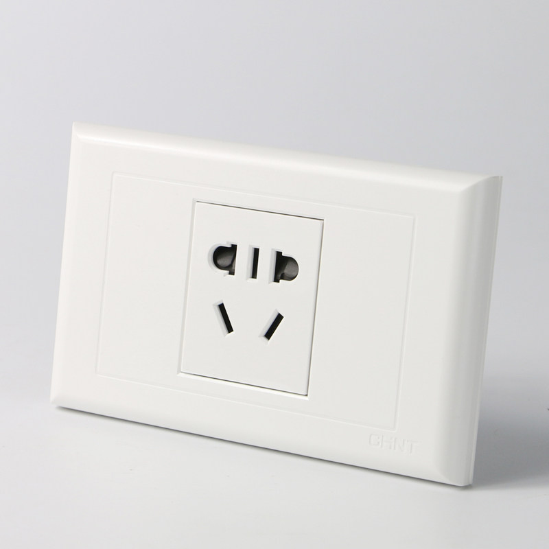 正泰开关插座面板 118型 new5g系列 一位一插 新国标五孔插座