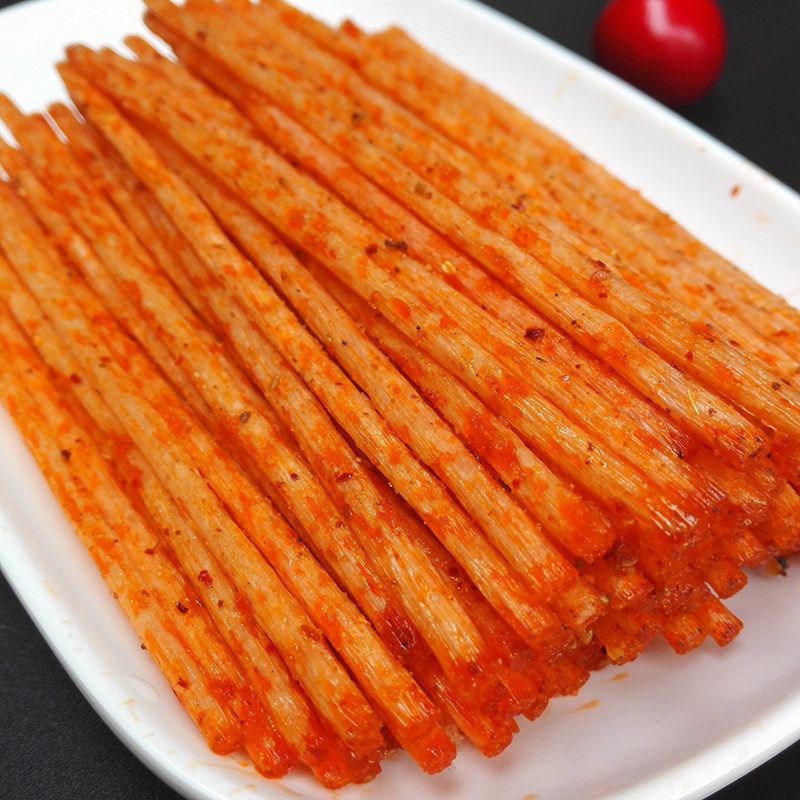 素人参棒46克麻辣条儿时怀旧美味零食单包满就包邮