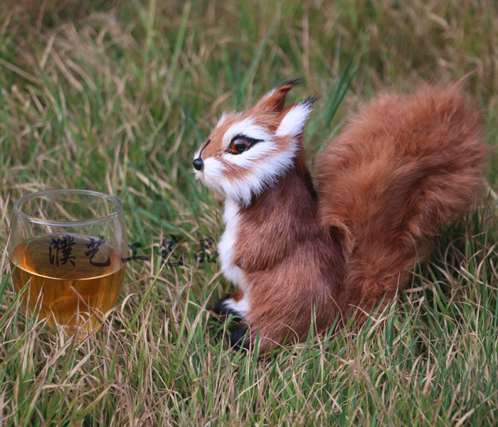 仿真松鼠皮毛动物摆件景观园林橱窗装饰品摄影道具动物小松鼠白兔