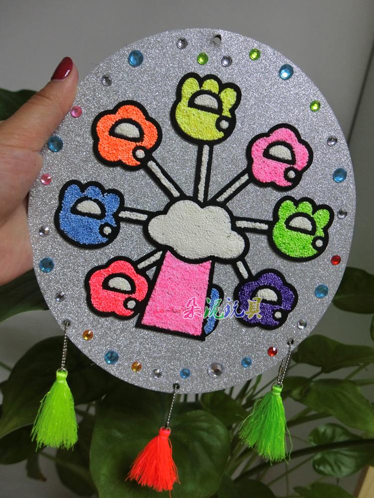 椭圆闪光水晶钻石画雪花泥黏土珍珠泥粘土玩具一张包邮