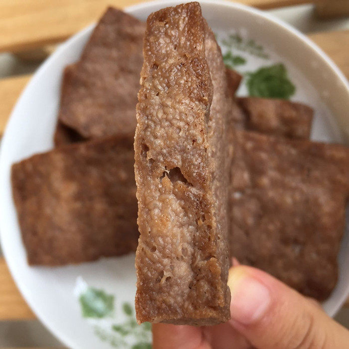 正宗乐昌梅花特产农家自制油炸花生豆腐干纯花生豆腐手工制作500g