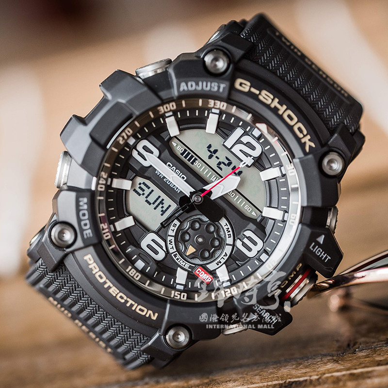 [1a1000gg卡西欧手表泥人]g-shock泥人系列防震温度 指南针男士手表gg
