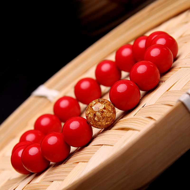 天然朱砂手链男女 招财貔貅红色手串辟邪纳福护身本命年压惊手饰