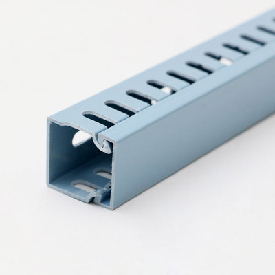散卖pxc-25*25蓝色行线槽pvc25 25方线槽线槽配电箱理线槽c45导轨
