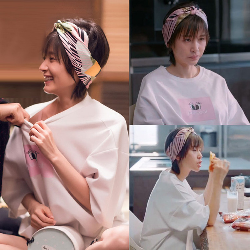 欢乐颂2曲筱筱同款睡裙女夏韩版纯棉短袖夏天学生宽松甜美睡衣