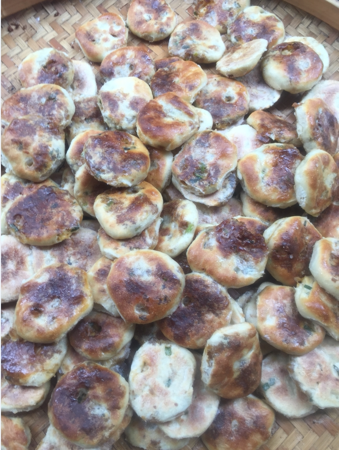 特产小吃 零食 建阳建瓯房村光饼 现烤现卖 肉饼 30片 可真空包装