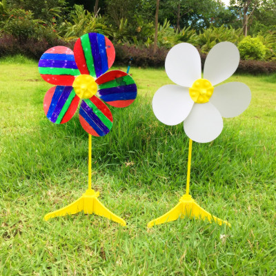 包邮创意手工diy风车纸艺风车制作材料包儿童学生礼物礼品活动