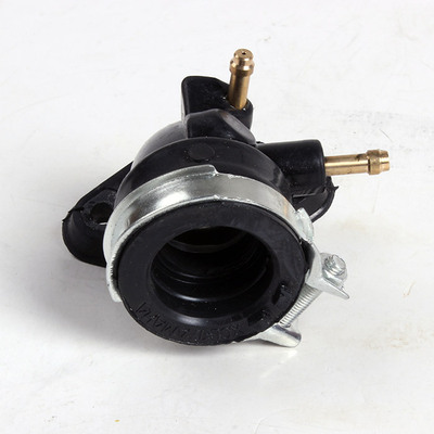 雅马哈jog100巧格化油器接头丽鹰zy100t-3福禧福锐100化油器接口