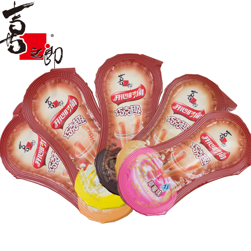 喜之郎开心时间巧克趣30g杯巧克力杯蘸酱饼干儿童手指饼干零食