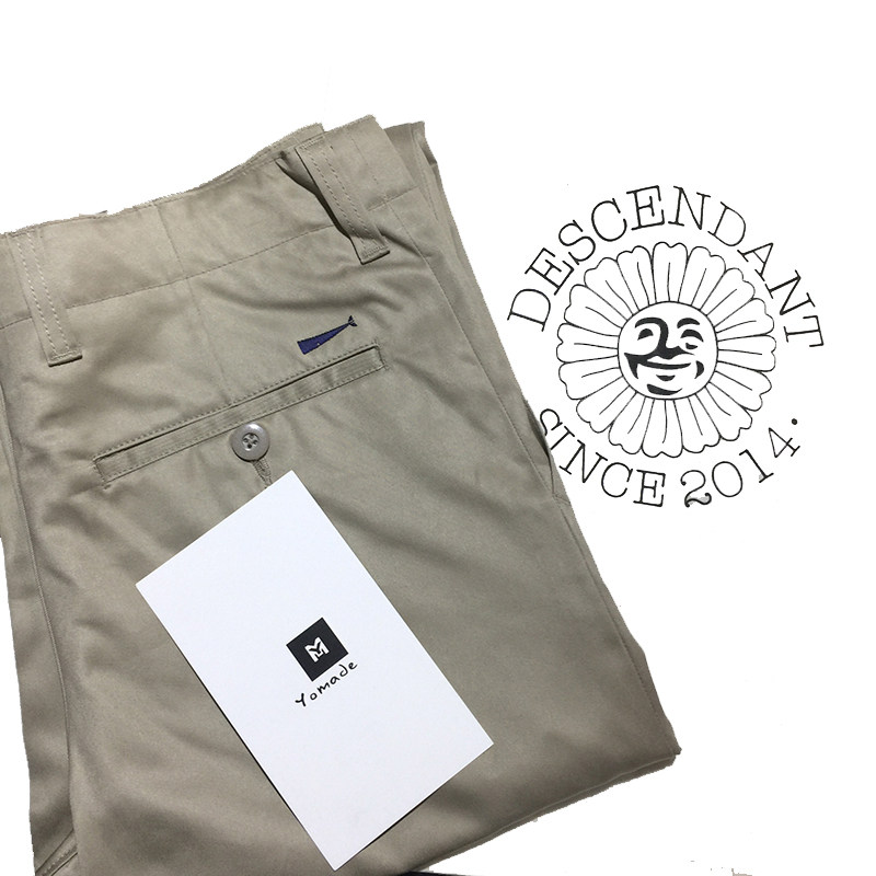 现货nuri精工descendant西山彻dcdt小鲸鱼刺绣长裤9分裤