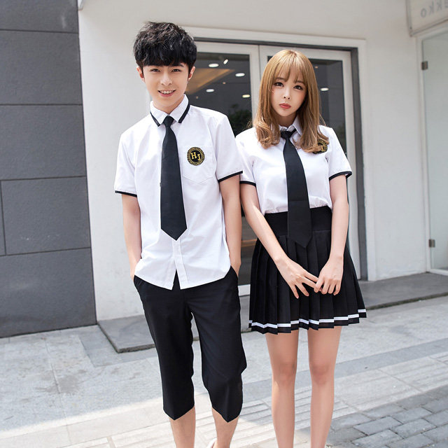 校服套装女生男生日系jk水手服韩版班服衬衫英伦学院演出工作制服