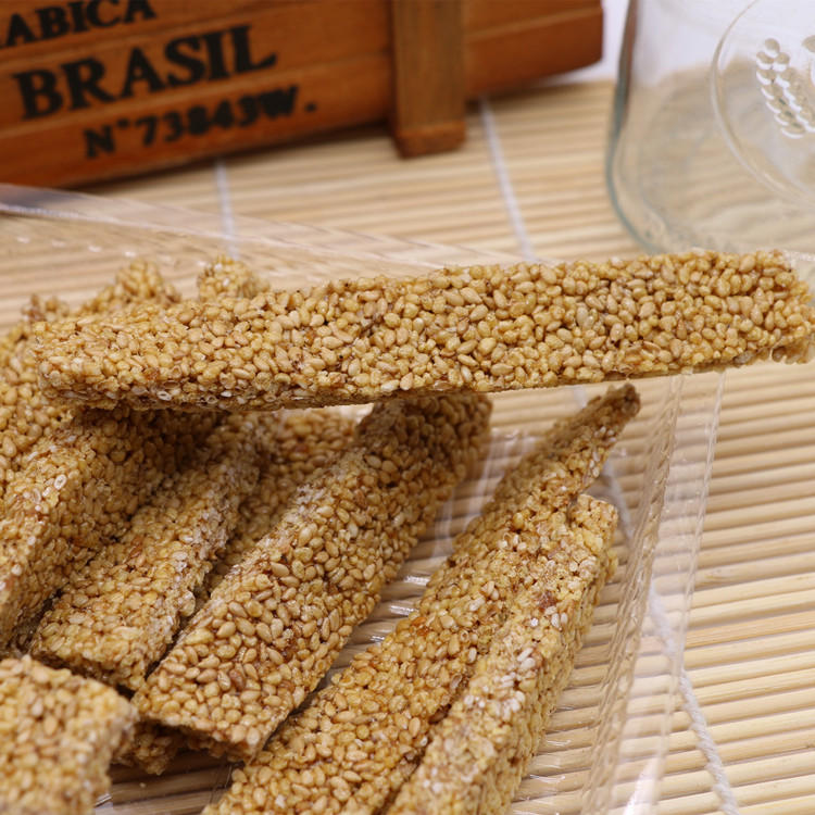 特产北京风味冀盛芝麻糖小麦糖传统手工糕点甜而不腻180g*6袋装