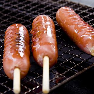 台湾香肠光头烧烤户外半成品新鲜烧烤食材食品bbq烤肉烤串5串200g