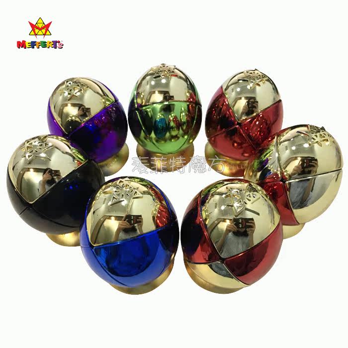 mefferts麦菲特正品 镀金光面魔蛋2*2异形魔方 趣味收藏玩具包邮