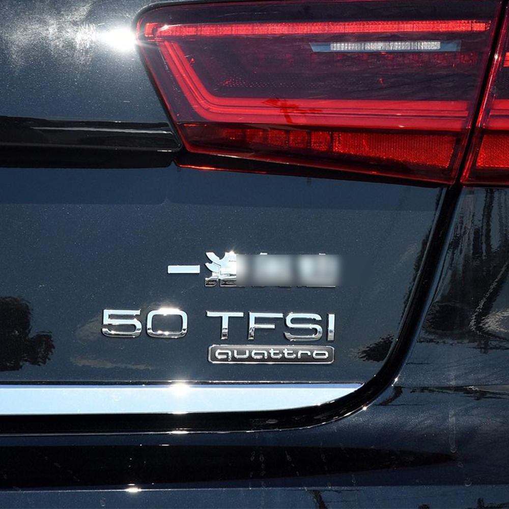 17款新奥迪a6l排量标后字标改装数字车标30fsi45tfsi50tfsi车尾标