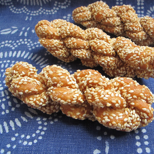 山东特产散装糕点休闲小吃芝麻麻花办公室零食特产包邮特色500克