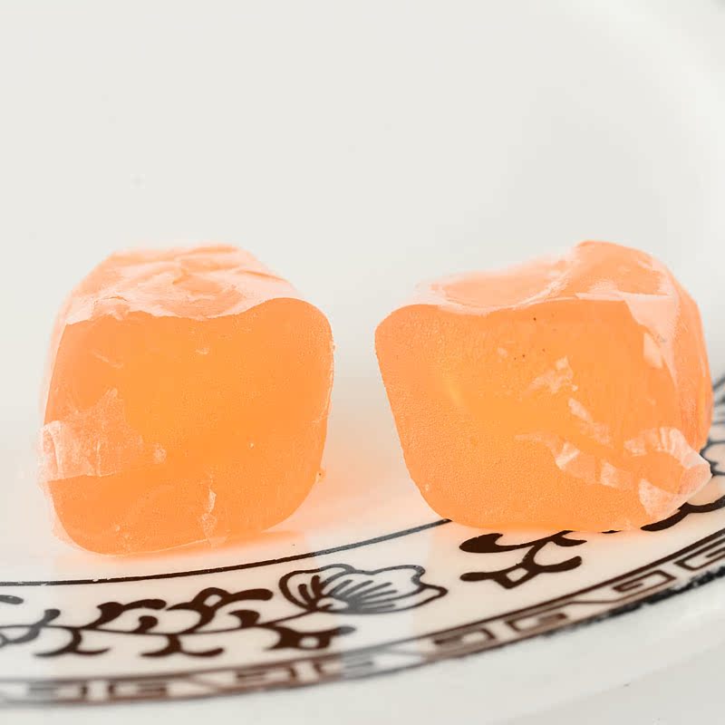 橙子饴糖山东特产高粱饴软糖喜糖果正宗高粱饴软糖甜橙味饴糖500g