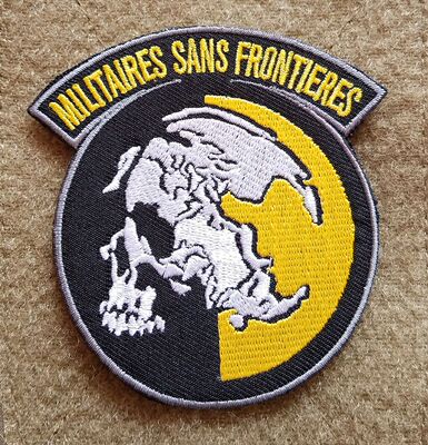 合金装备msf和平行者无国界之军刺绣魔术贴军迷臂章补丁背包徽章