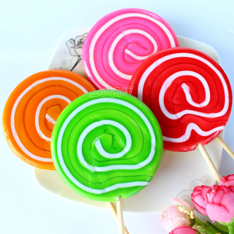 50克双面色波板棒棒糖 两面不同色 圣诞礼物 40支装 1.5元一支