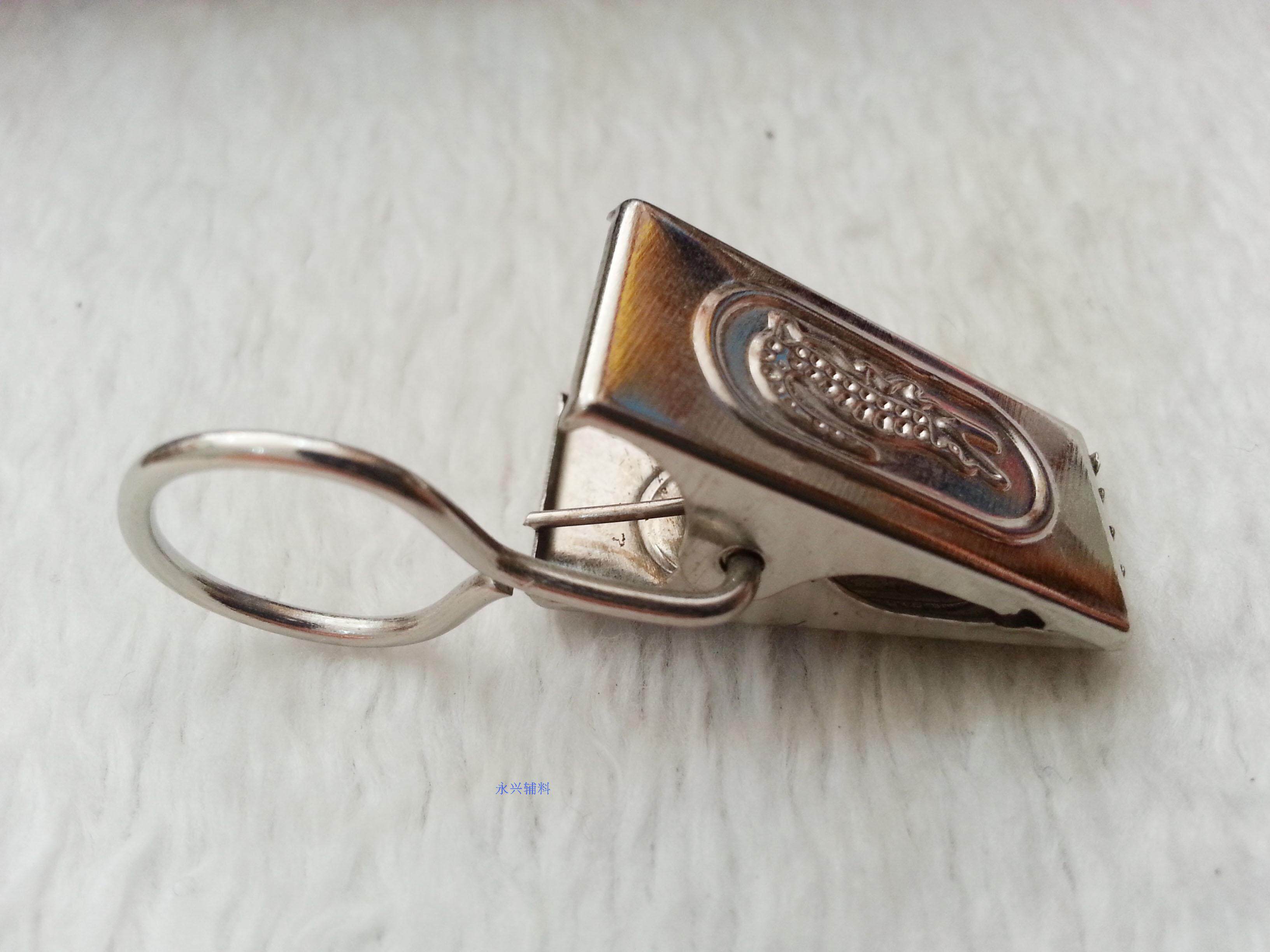 窗帘夹子 不锈钢/小夹子/窗帘夹 钩窗帘扣窗帘夹子 挂钩 20只装