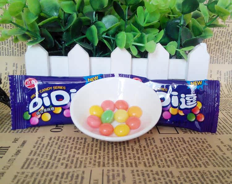拍50个包邮 立爽didi逗综合果味糖 缤纷彩虹糖 童年糖果1袋/8g
