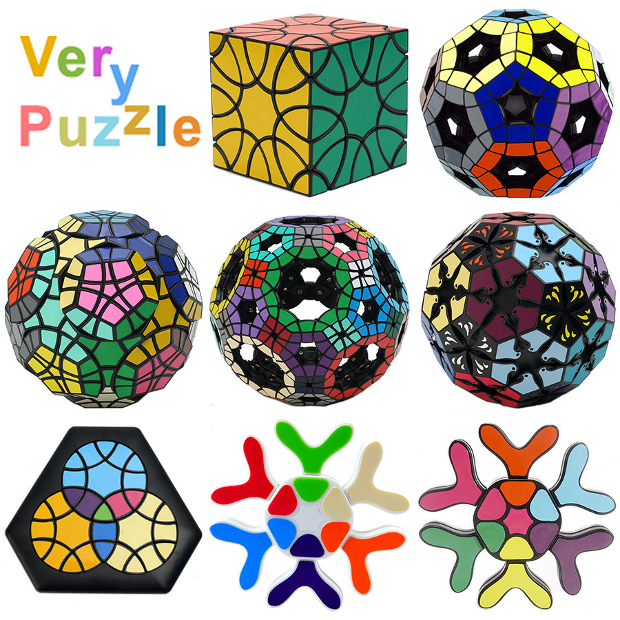 verypuzzle足球4代5代62面体三叶爱情鸟草魔方神秘雪花六边形玩具