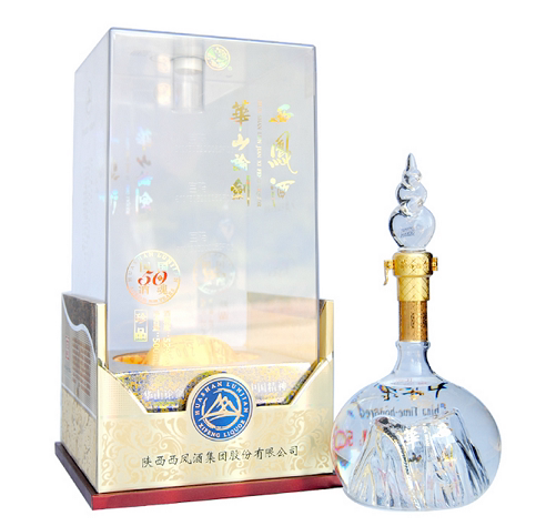 华山论剑50年 单瓶500ml 52度凤香型 西凤酒 白酒