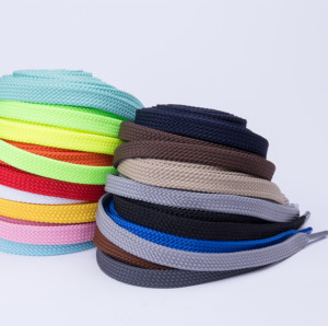 踏足鞋带扁运动鞋板鞋篮球鞋帆布鞋带子运动鞋宽红蓝彩色黑色白色