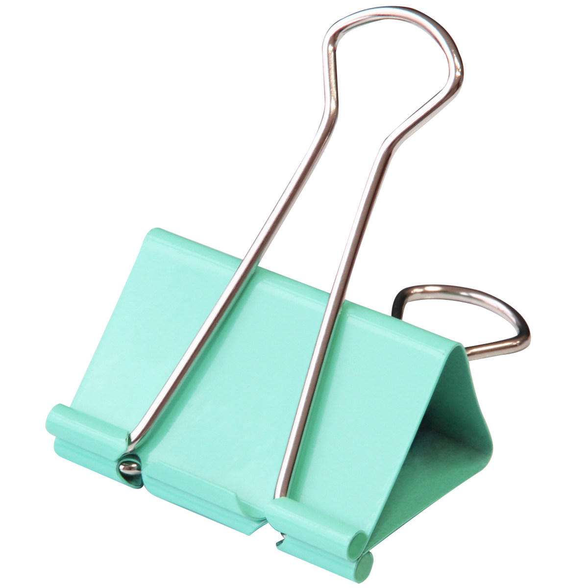 得力8554彩色长尾夹 25mm 长尾夹 鱼尾夹 燕尾夹 票夹 48只装/筒