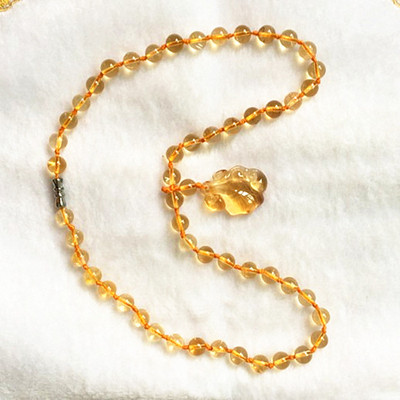 黄水晶项链 黄晶项链 黄水晶吊坠纯天然【特惠区】主财富/男女款