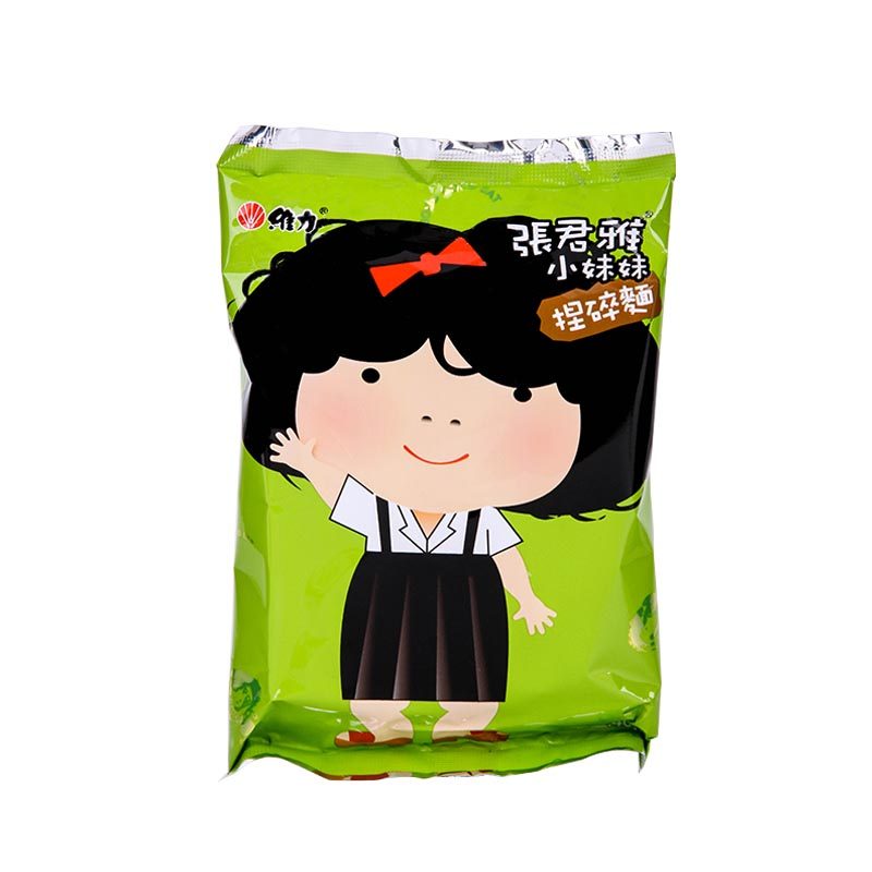 台湾进口膨化零食品 张君雅小妹妹捏碎面点心面40g