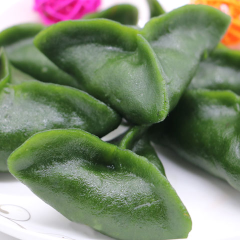 清明果生青饺手工艾草艾饺青团子芝麻味 豆沙味5个装买2减5元包邮
