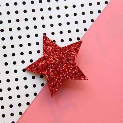 韩国儿童发饰发夹韩版闪粉亮片大五角星星发夹边夹刘海夹头饰发饰