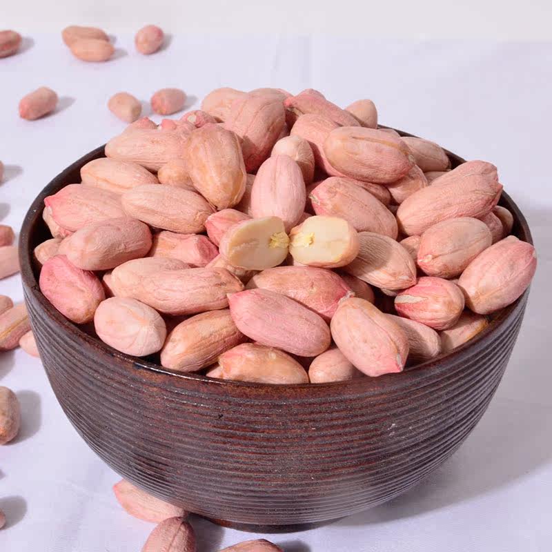 2016年花生米生新山东大粒生花生仁手工挑选新鲜榨油炒菜甜400克