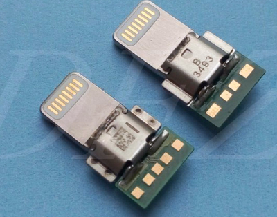 苹果lightning dock 8p接头 iphone6/6s/plus专用c10b进口插头