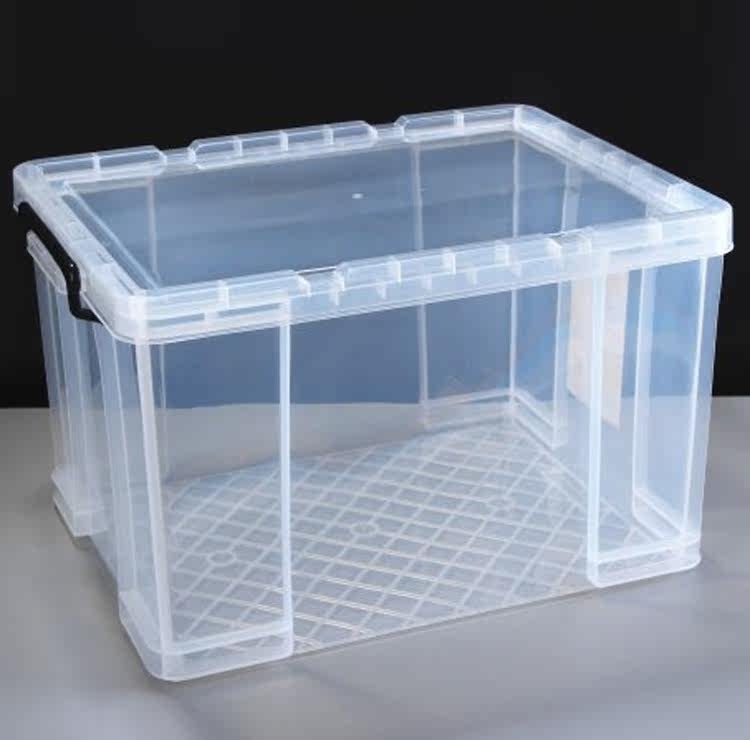 透明塑料整理箱学生衣物被子零食收纳箱玩具储物箱加厚物流周转箱