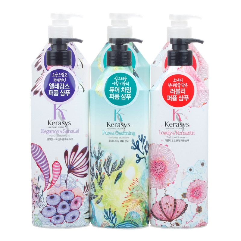 包邮韩国正品爱敬ks/kerasys香水洗发水护发素修复滋润顺滑润发膏
