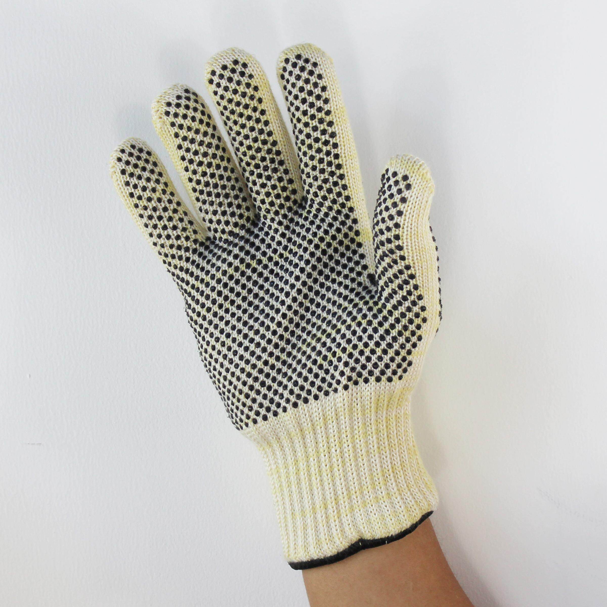 耐350度高温隔热防烫手套 双面点珠防滑耐磨 工业耐热手 劳保用品