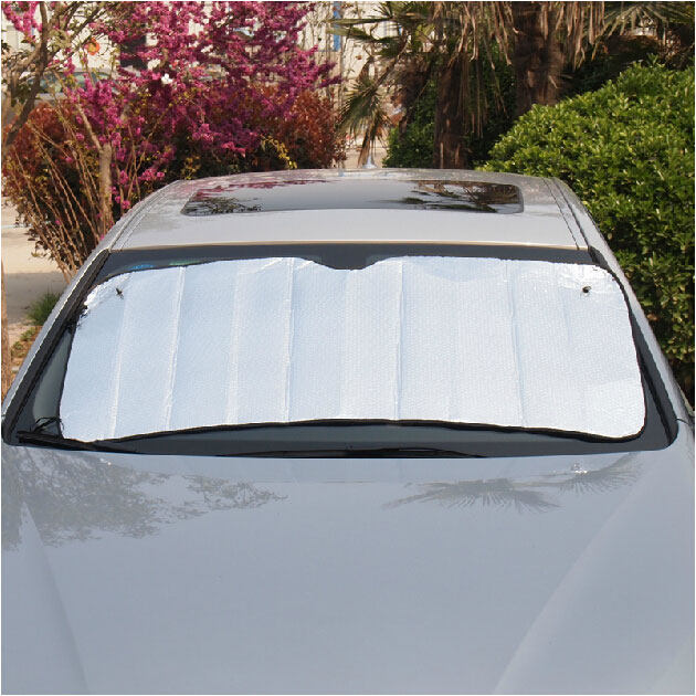 汽车用品铝膜遮阳挡太阳挡通用前玻璃防晒6纯色吸盘式后档车窗