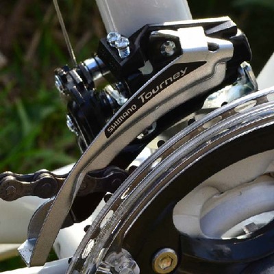 shimano喜玛诺tx50前拨tx51前变速器/上下拉可用山地车折叠车前拨